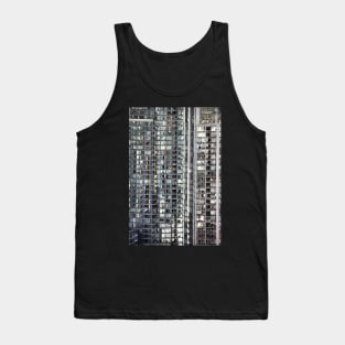 Skyscraper Reflections Detail from Harbour Tower, Vancouver City, Canada Tank Top